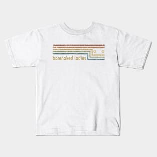 Barenaked Ladies Cassette Stripes Kids T-Shirt